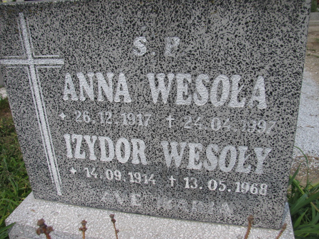Anna WESOŁA 1917 Legnickie Pole - Grobonet - Wyszukiwarka osób pochowanych