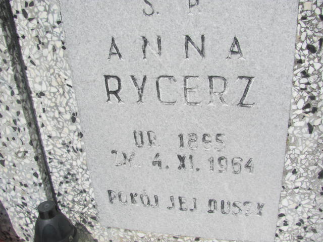 Anna RYCERZ 1884 Legnickie Pole - Grobonet - Wyszukiwarka osób pochowanych