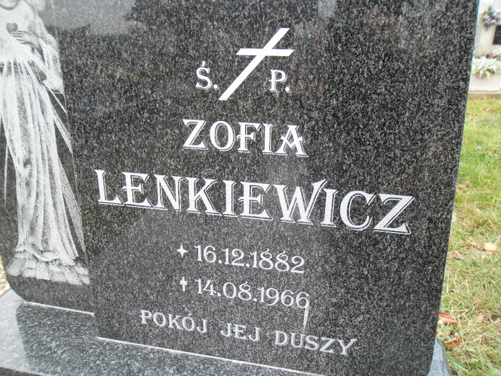 Zofia LENKIEWICZ 1882 Legnickie Pole - Grobonet - Wyszukiwarka osób pochowanych