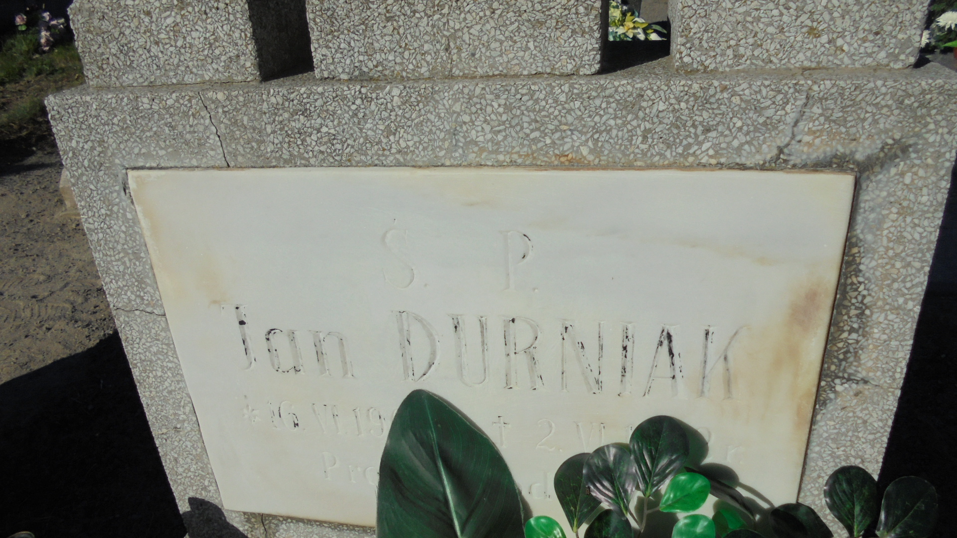 Jan DURNIAK 1902 Legnickie Pole - Grobonet - Wyszukiwarka osób pochowanych